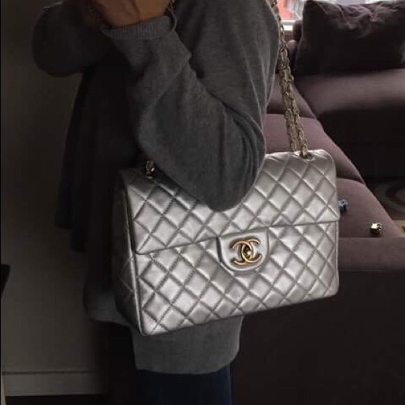 RARE Chanel quilted classic flap jumbo - Picture 12 of 13